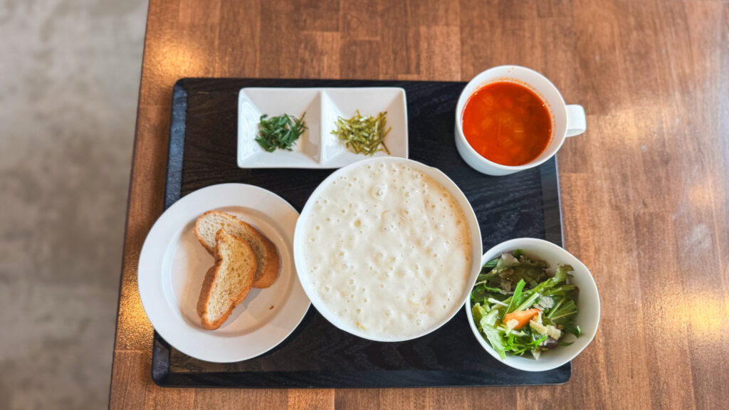 ザテラス ランチ 白いめんたいパスタ